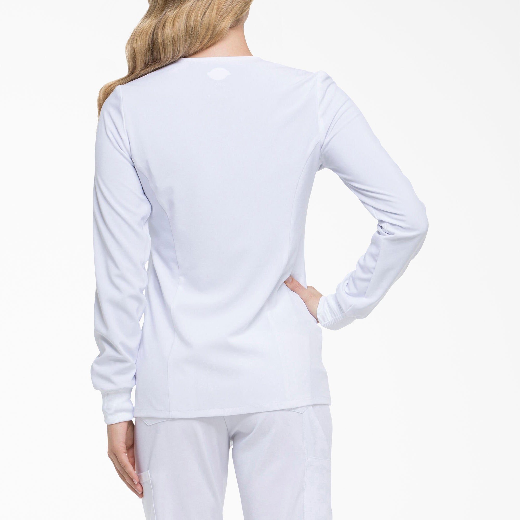 Women's EDS Essentials Snap Front Scrub Jacket - Image 2