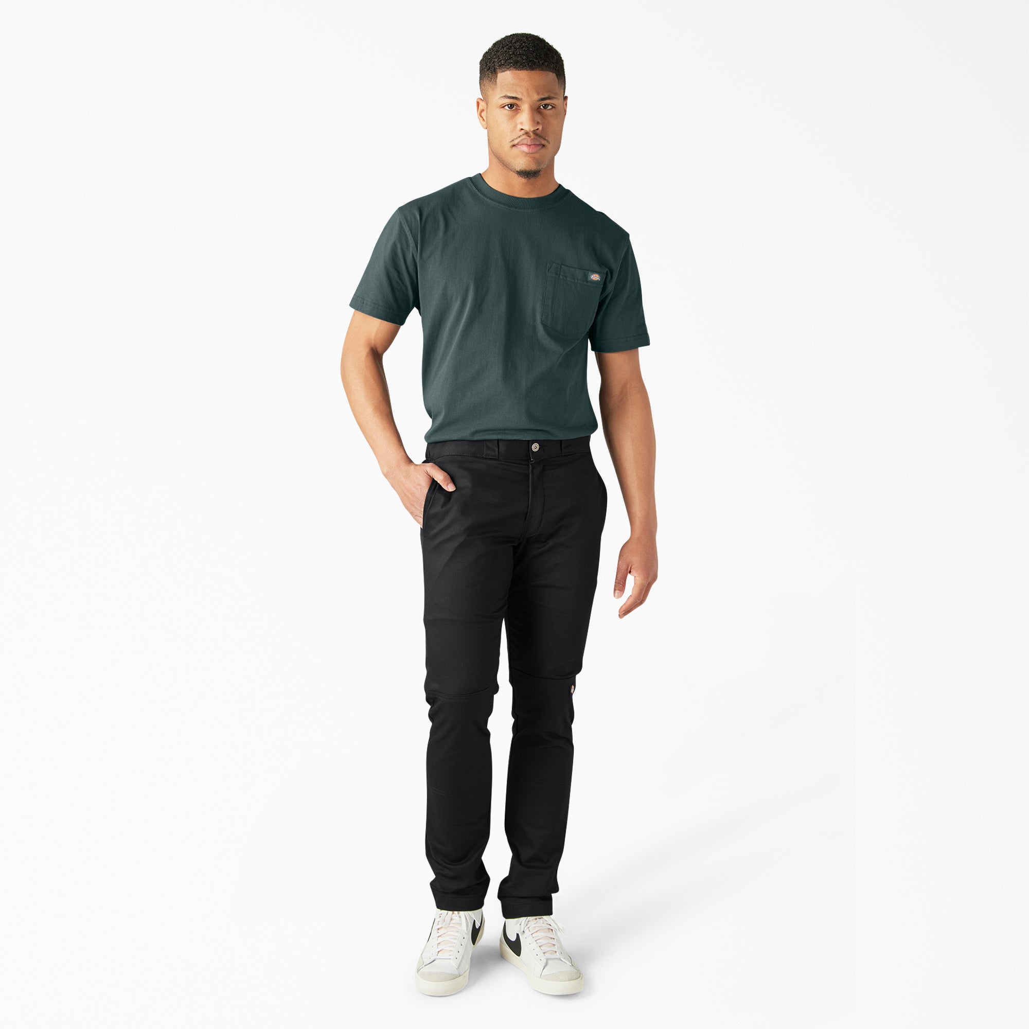 FLEX Skinny Fit Double Knee Work Pants - Image 5