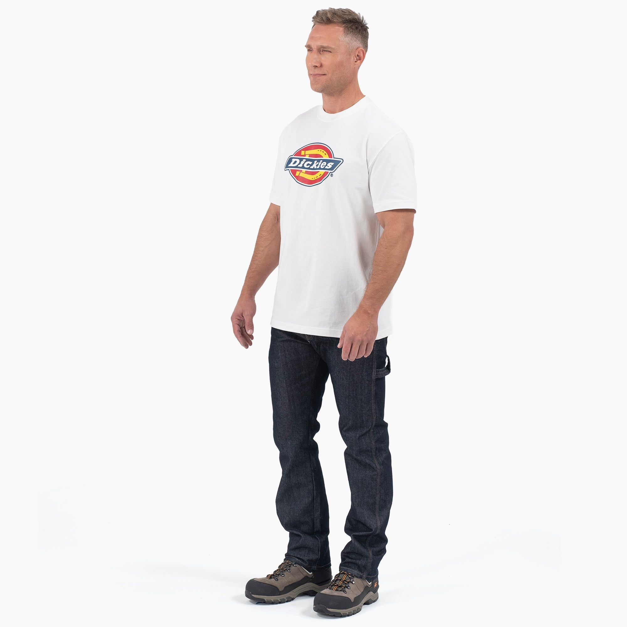 Short Sleeve Tri-Color Logo Graphic T-Shirt - Image 3