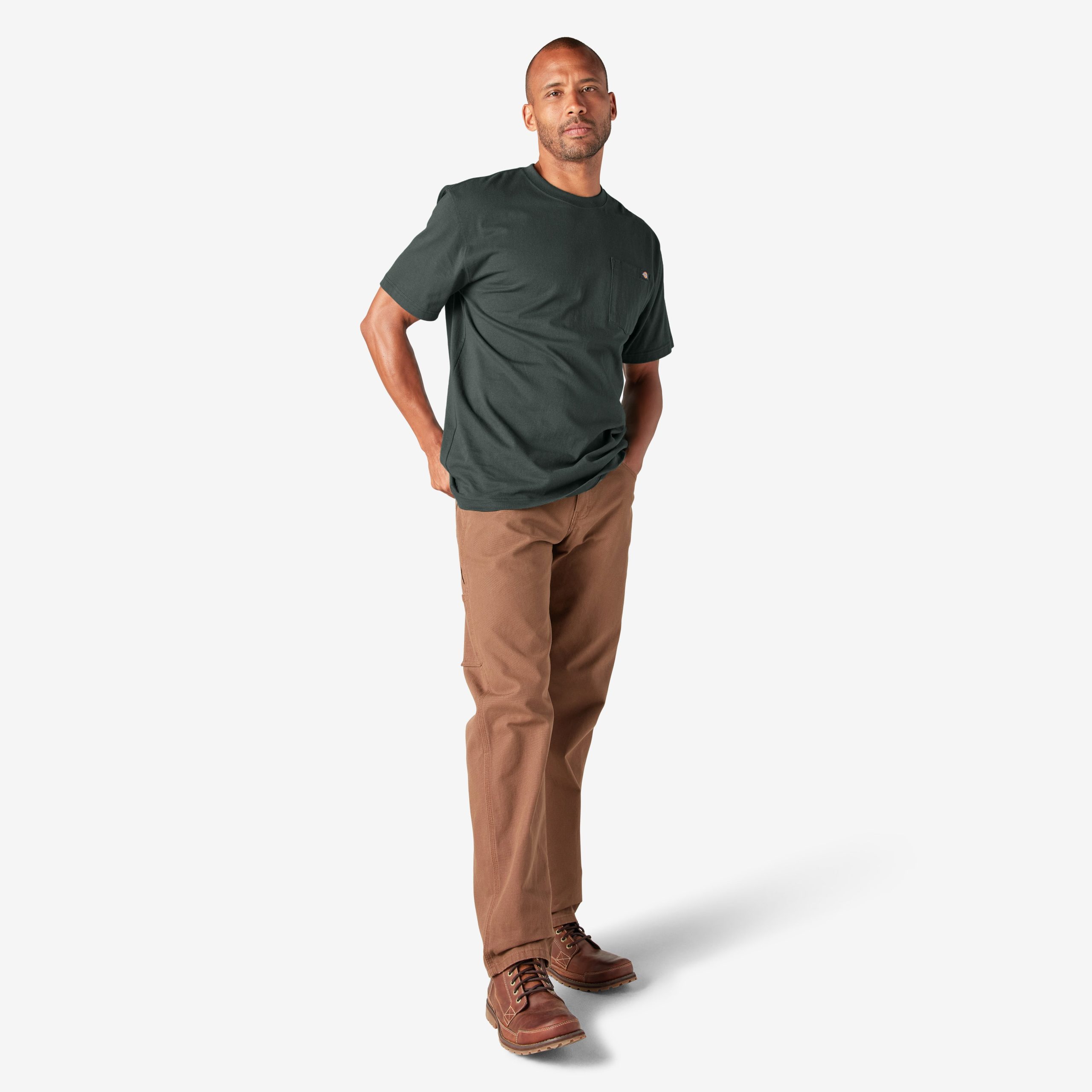 Heavyweight Short Sleeve Pocket T-Shirt - Image 5